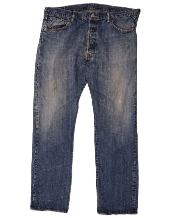 Levi's Mens Straight Jeans W40 L32 Blue Cotton