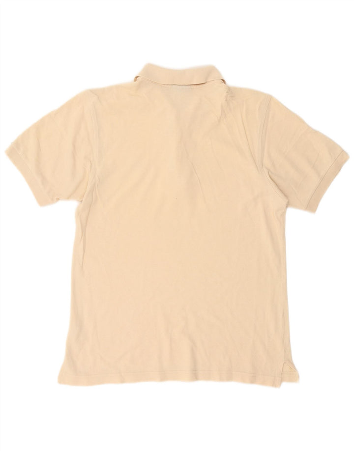 Lotto Mens Polo Shirt Large Off White Cotton