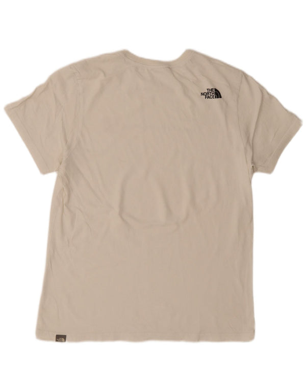 Camiseta gráfica masculina The North Face grande branco