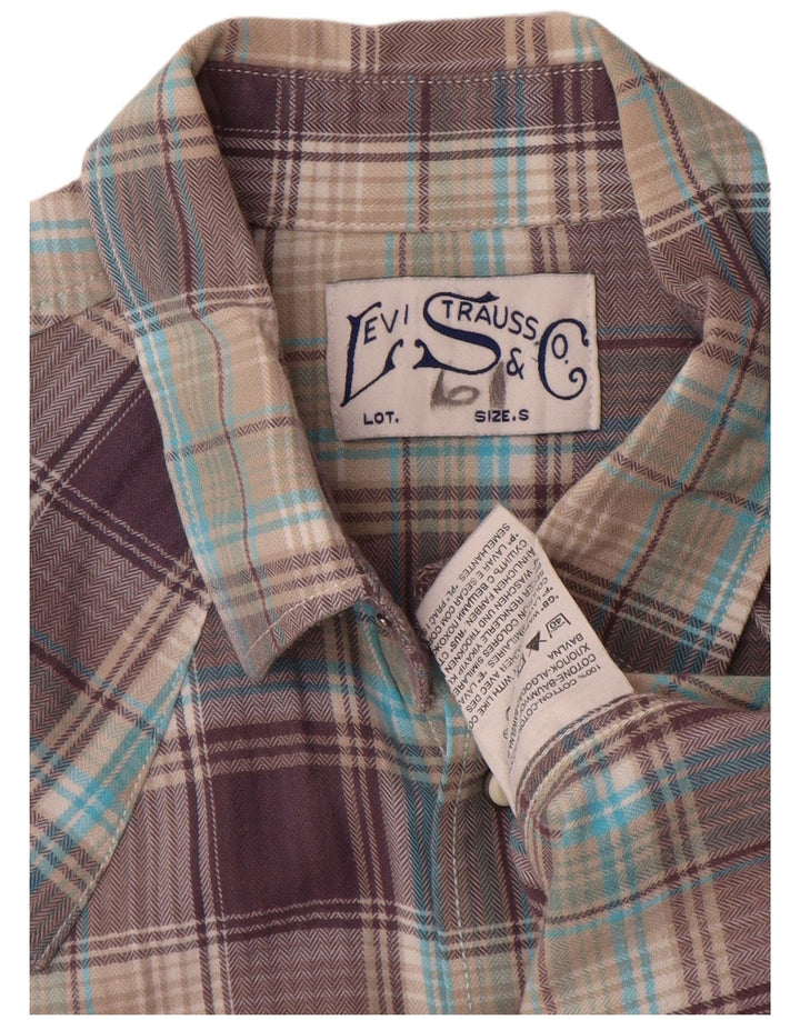 Levi's Chemise à Manches Courtes Homme Multicolore Check Cotton