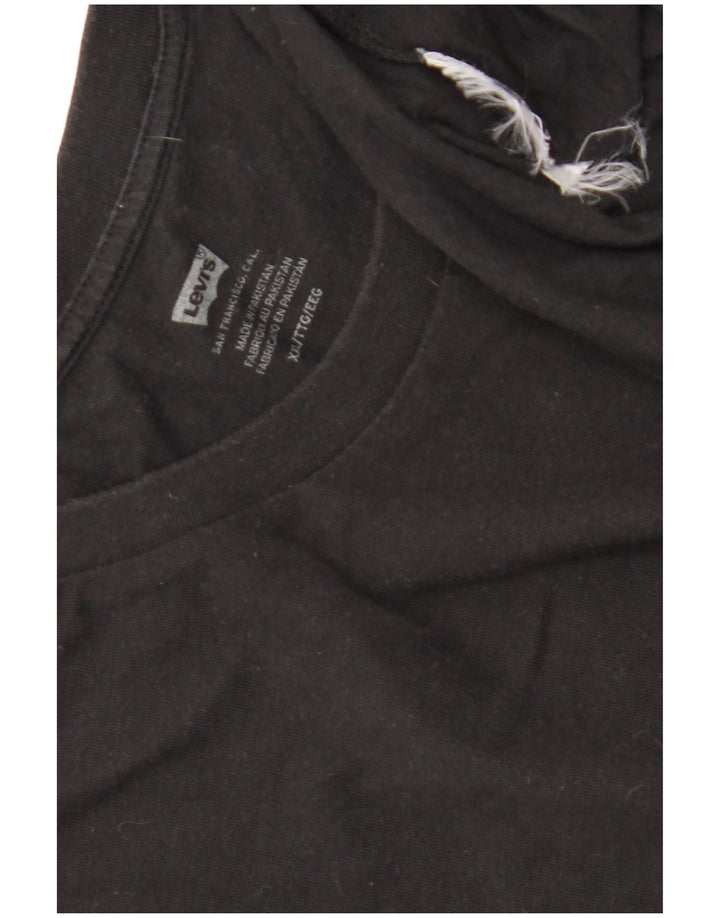 Levi's Mens T-Shirt Top 2XL Black