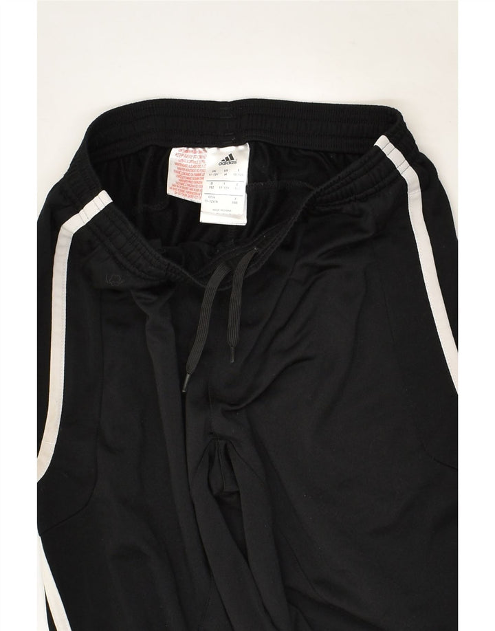 ADIDAS Boys Tracksuit Trousers 11-12 Years Black Polyester | Vintage Adidas | Thrift | Second-Hand Adidas | Used Clothing | Messina Hembry 