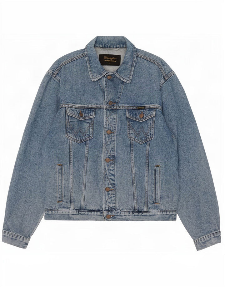 Wrangler Herre Western Denim Jacket UK 42 XL Blå