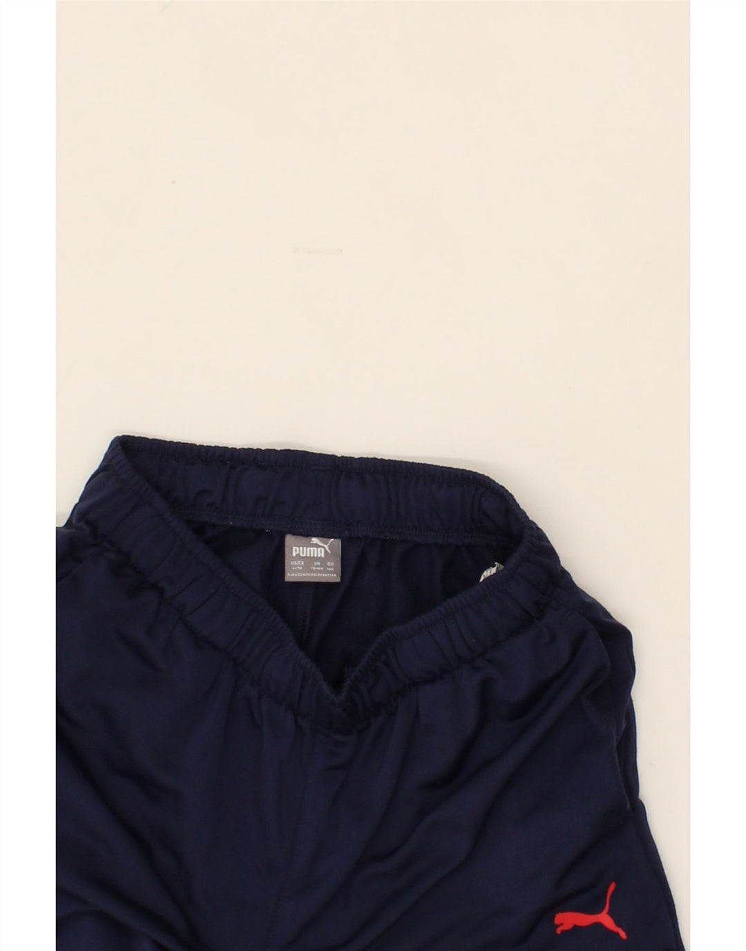 PUMA Boys Tracksuit Trousers 13-14 Years Navy Blue Polyester Vintage Puma and Second-Hand Puma from Messina Hembry 