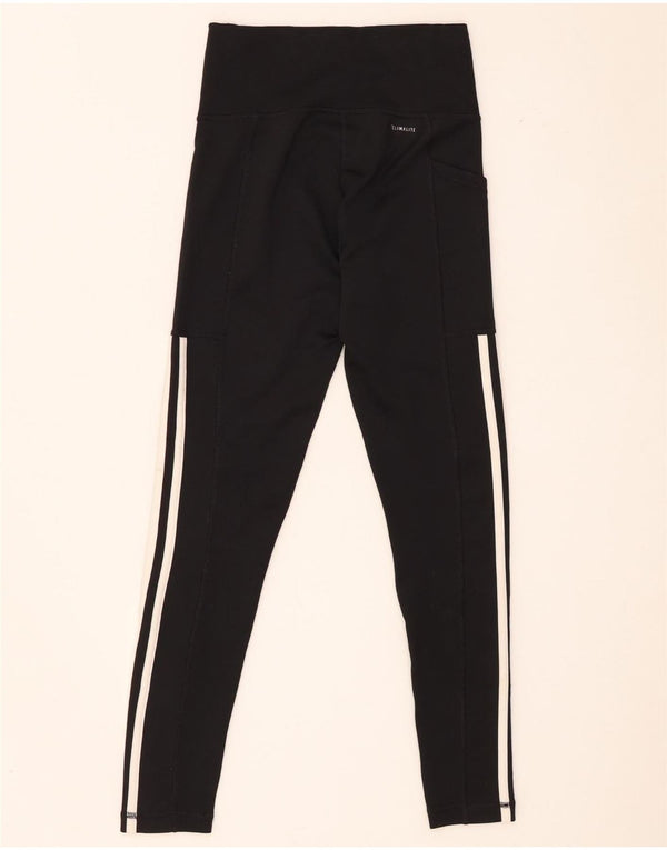 Damskie legginsy Adidas Climalite UK 4/6 XS, czarny poliester