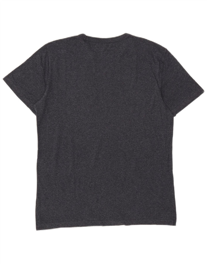 AMERICAN EAGLE Mens Coupe Standard Graphic T-Shirt Top Medium Navy Blue