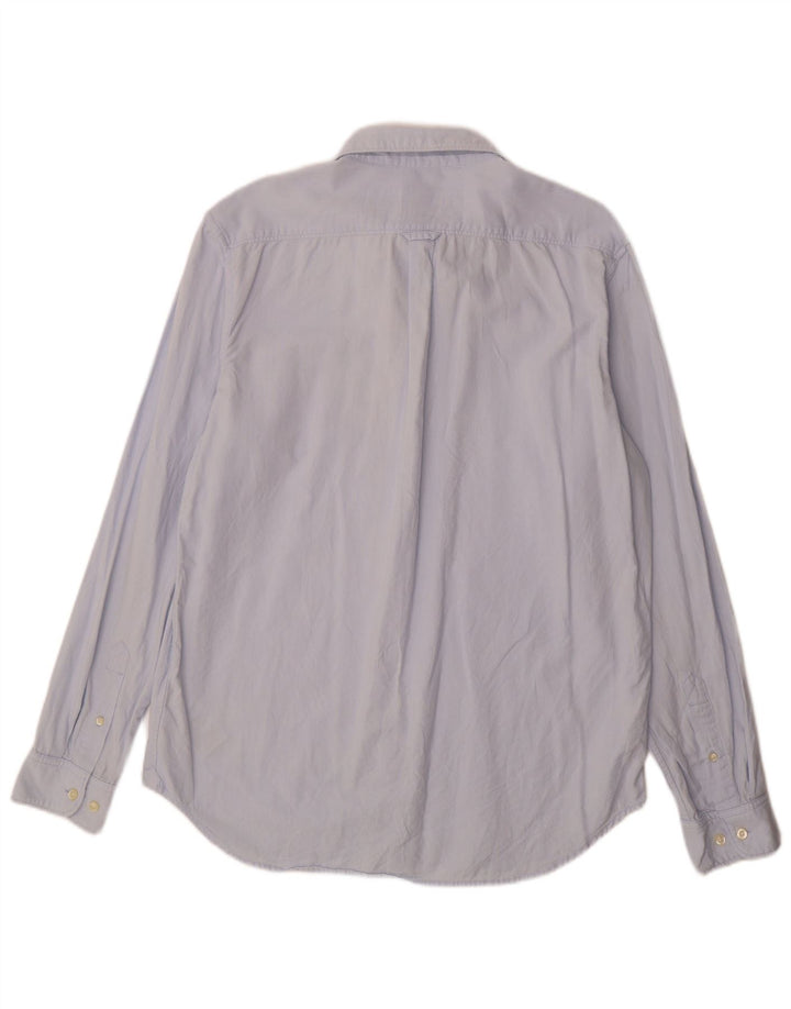 Timberland Mens Regular Fit Shirt Large Blue Cotton