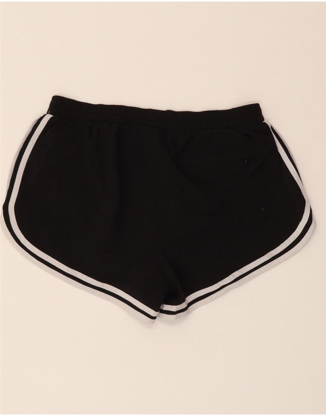 CHAMPION Womens Sport Shorts UK 10 Small  Black Polyester Vintage Champion and Second-Hand Champion from Messina Hembry 
