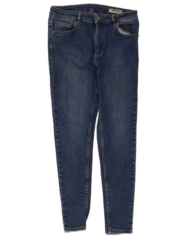 Marks & Spencer Womens Skinny Jeans UK 12 Medium W30 L27 Blue Cotton