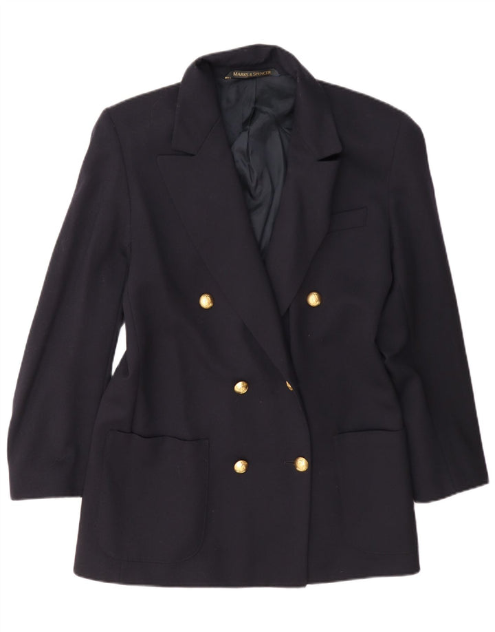 Marks & Spencer Chaqueta tipo blazer extragrande para mujer UK 10 Small Azul marino