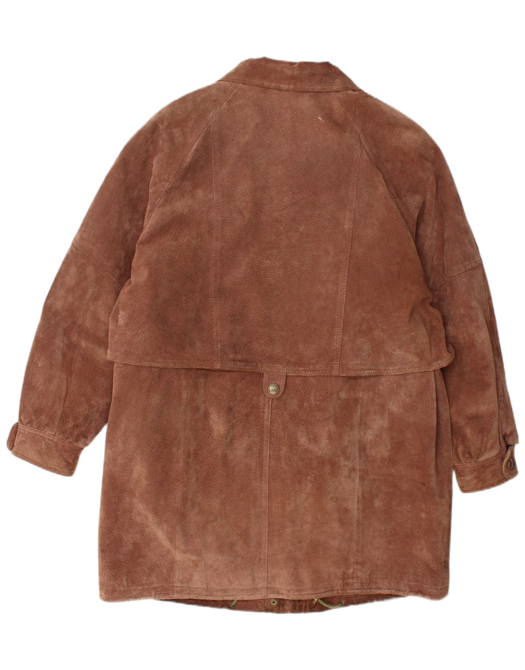 C&A Womens Canda Suede Windbreaker Coat UK 16 Large  Brown Leather
