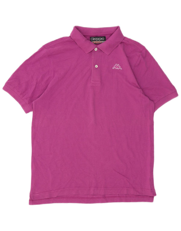Kappa Mens Polo Shirt Small Purple Cotton