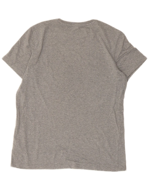 Puma Boys Graphic T-Shirt Top 15-16 Years XL Grey Flecked Cotton