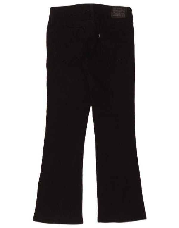 Levi's Womens 715 Bootcut Jeans W25 L27 Black Cotton