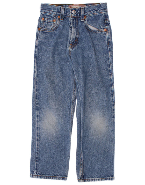 Levi's Boys 550 Relaxed Fit Straight Jeans 6-7 ετών W22 L21 Μπλε βαμβακερό