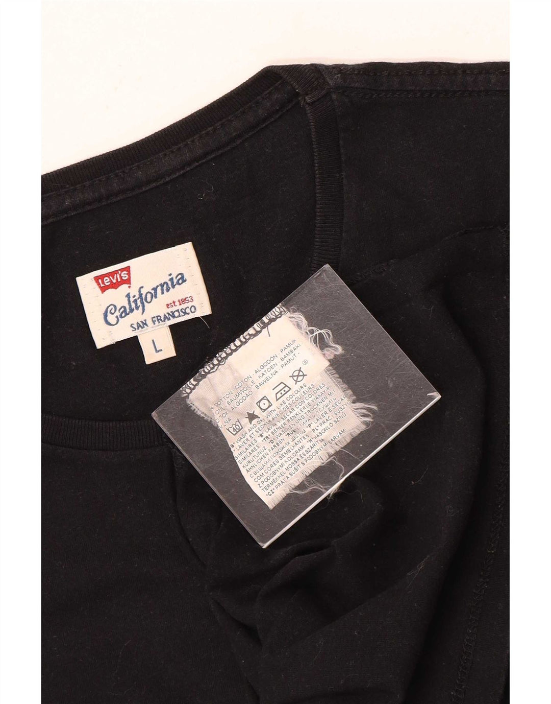 T-shirt da uomo Levi's Top Large in cotone nero