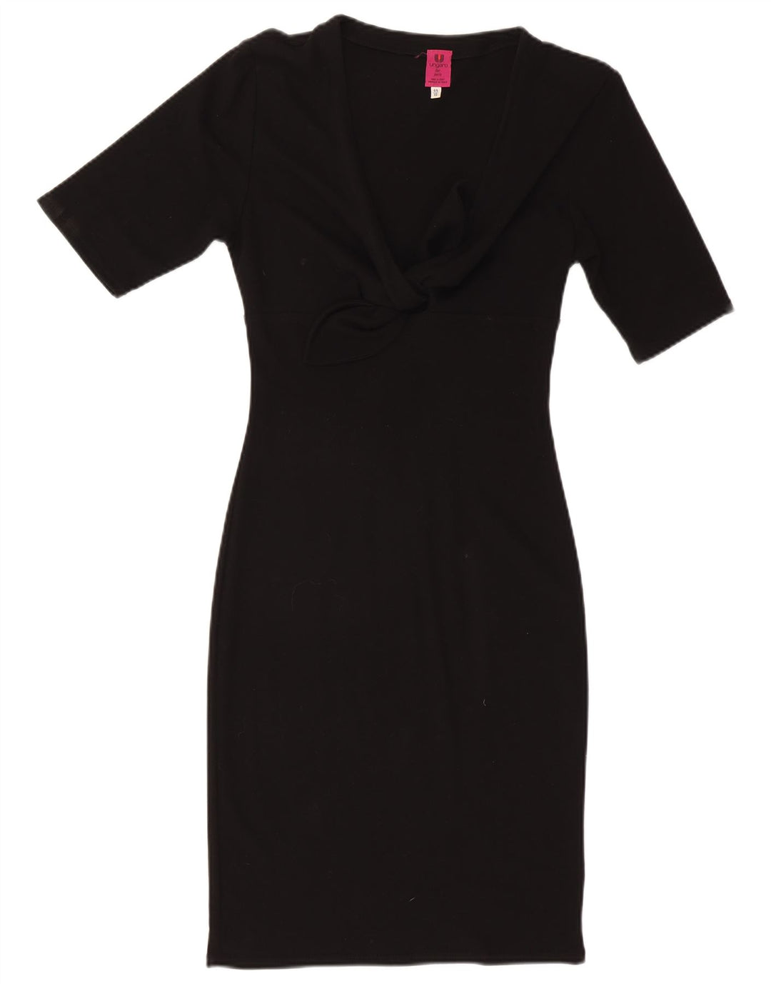 Ungaro Womens Bodycon Dress UK 10 Small  Black