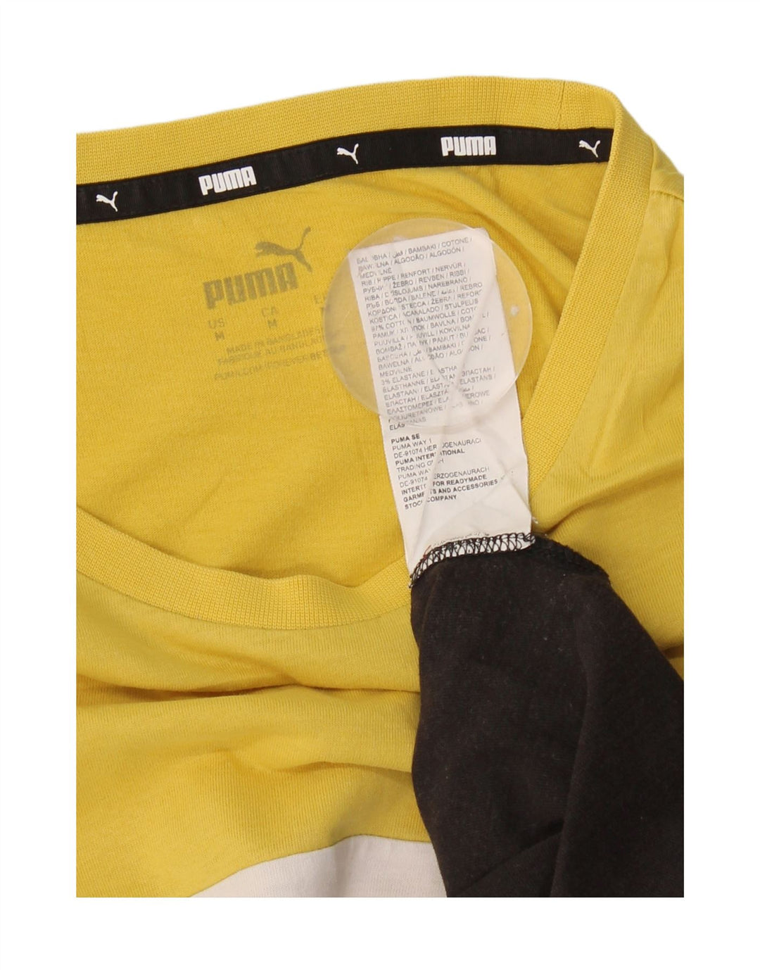 T-shirt da uomo Puma Top in cotone color block medio multicolore