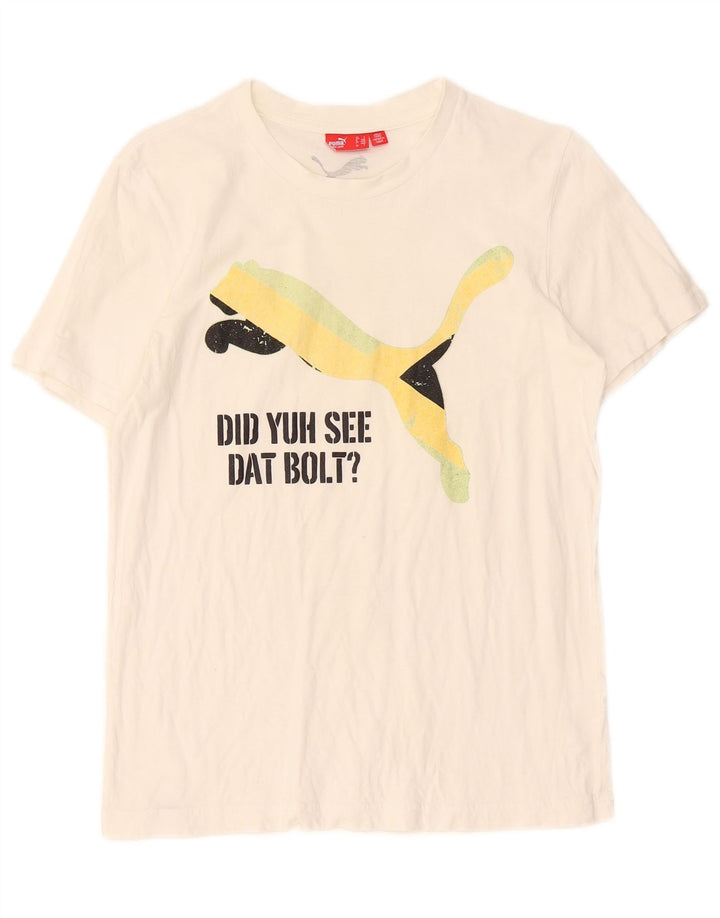 Puma T-Shirt Graphique Homme Petit Blanc