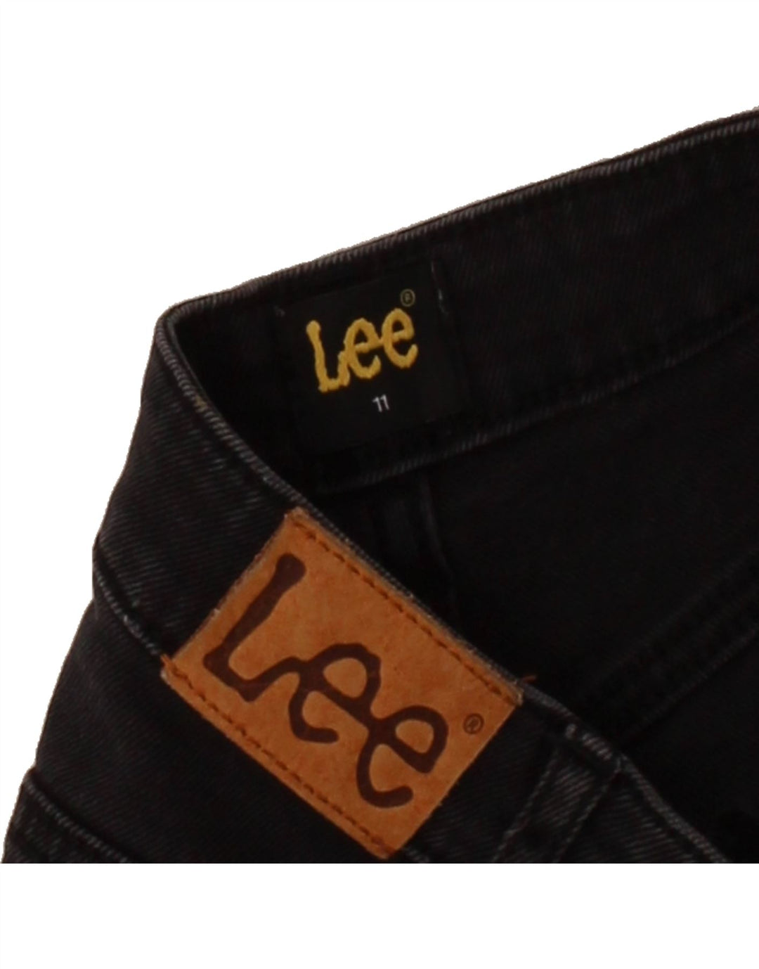 LEE Womens Denim Shorts W28 Medium Black Vintage Lee and Second-Hand Lee from Messina Hembry 
