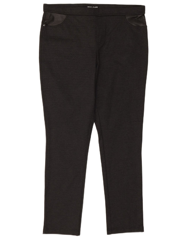 Pantaloni casual skinny da donna Dkny XL W36 L29 poliestere nero