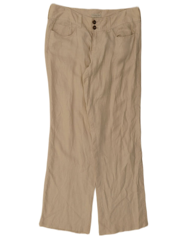Massimo Dutti Pantaloni Drepți Casual Femei EU 42 Mari L32 L32 Bej