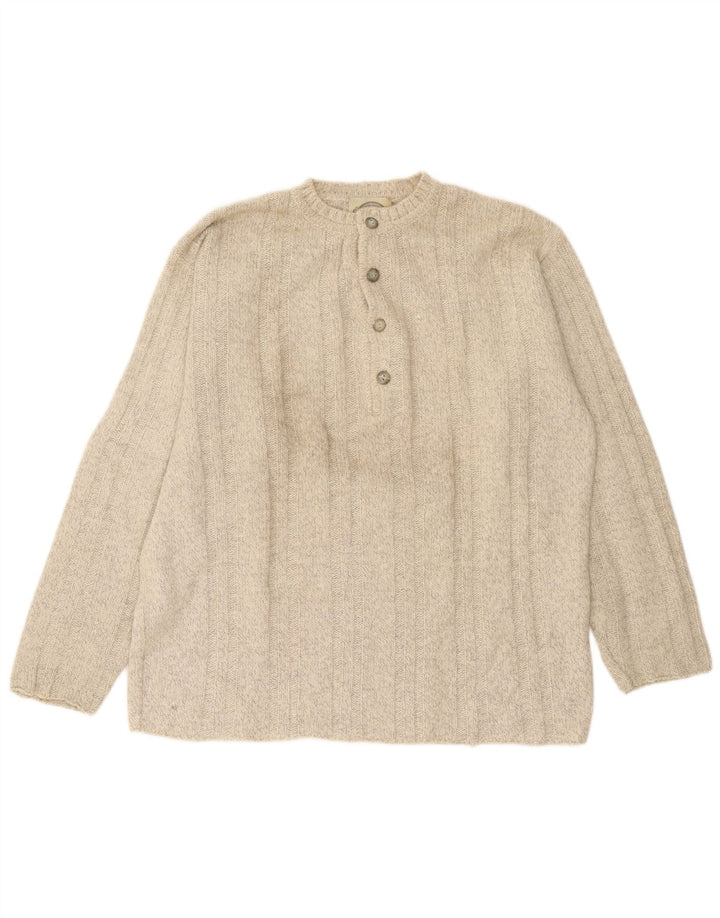 Foxhound Herre Crew Neck Jumper Sweater XL Beige Uld