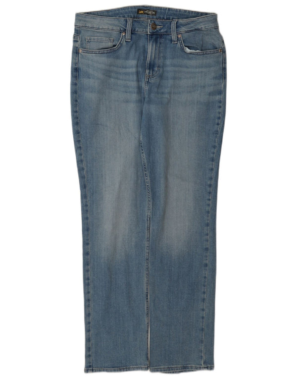 Lee Mens Mid Rise Regular Fit Straight Jeans W29 L31 Blue Cotton