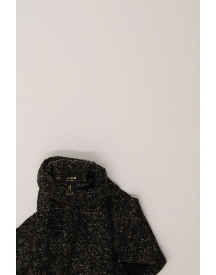 FOREVER 21 Womens Turtle Neck Jumper Sweater UK 14 Medium Grey Flecked Vintage Forever 21 and Second-Hand Forever 21 from Messina Hembry 