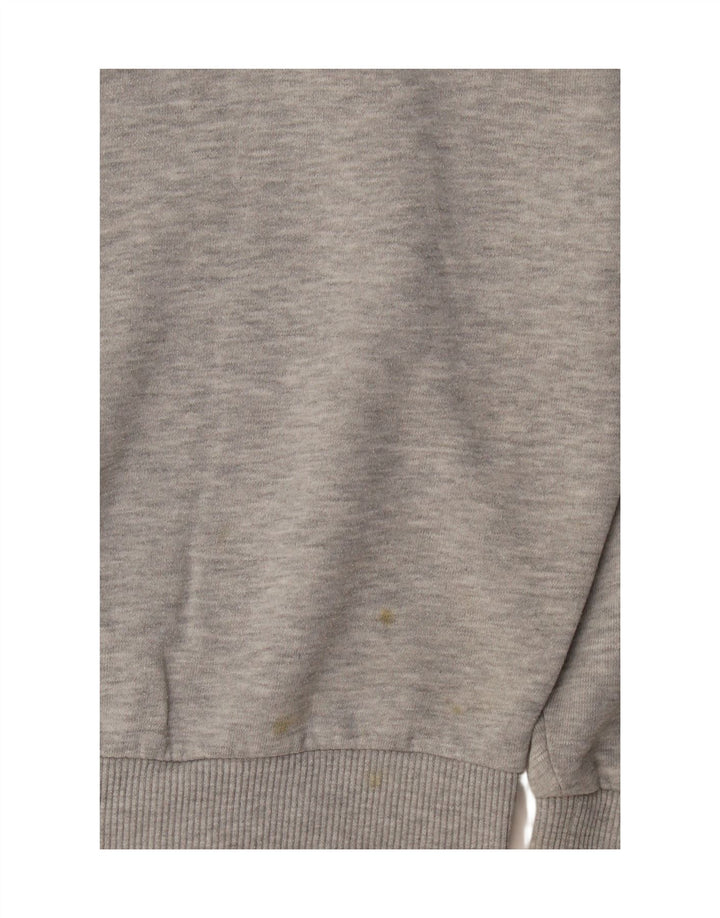 Topshop Dame Oversized Sweatshirt Jumper UK 10 Small Grå Polyester