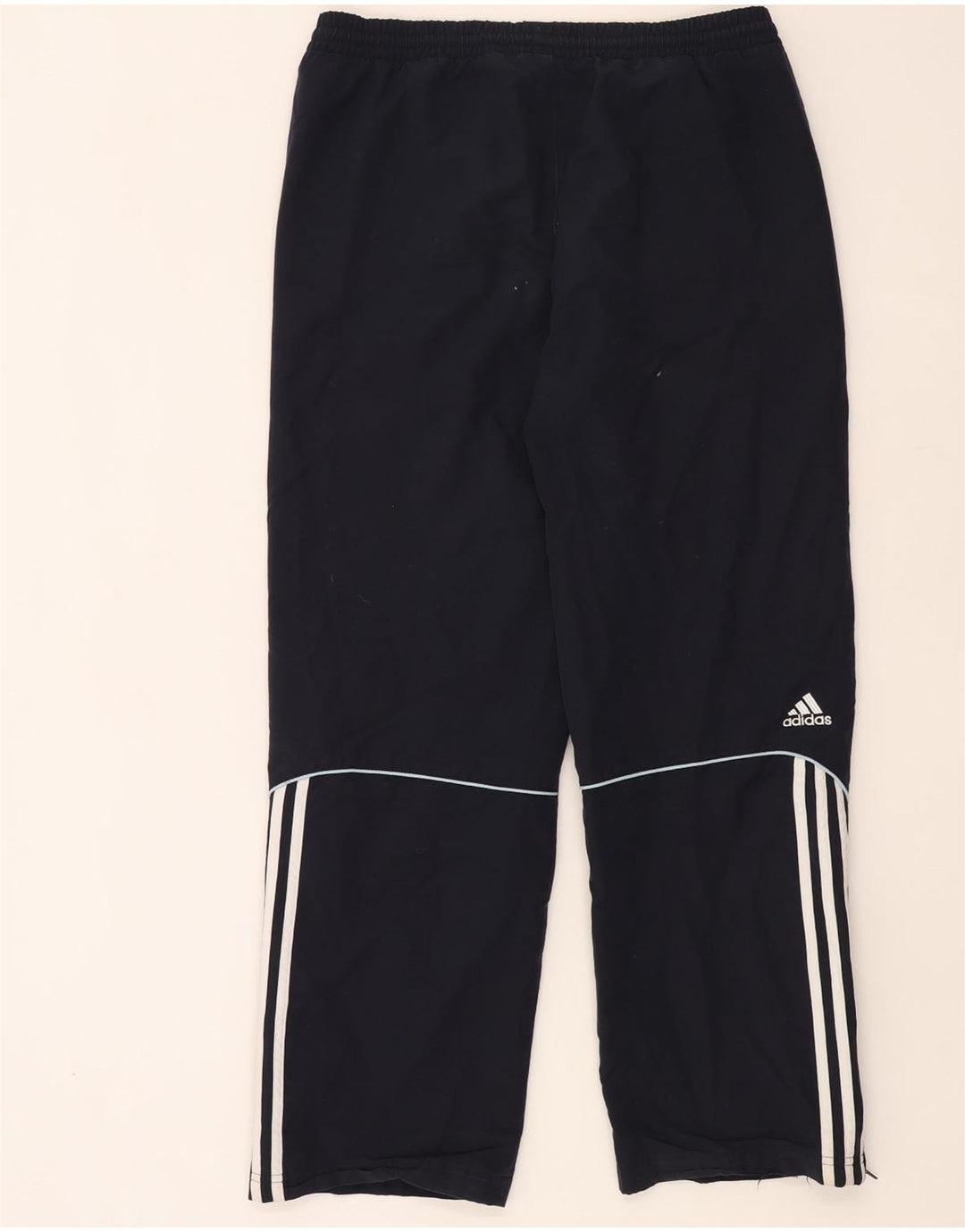Adidas Mens Tracksuit Trousers Medium Navy Blue Polyester