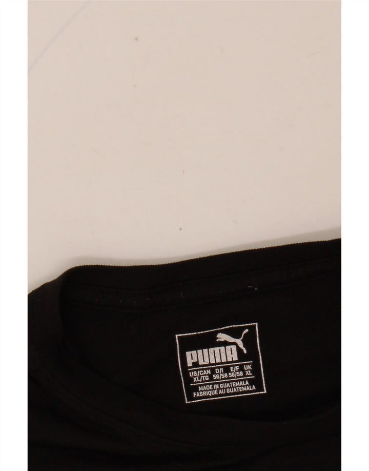 PUMA Mens T-Shirt Top XL Black