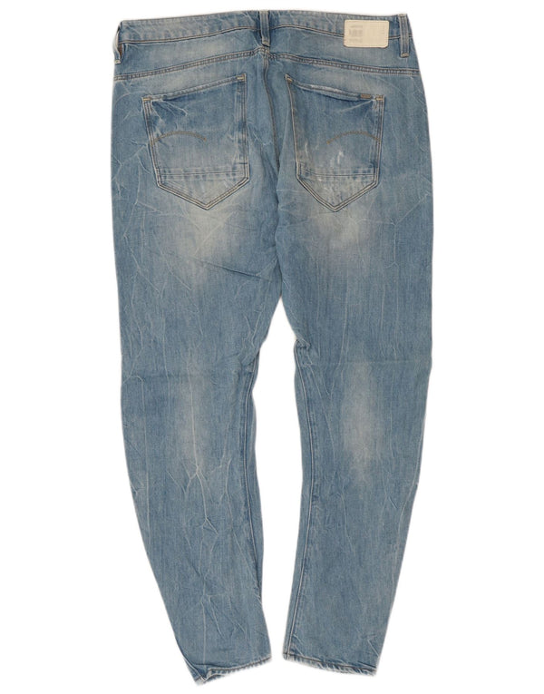 G-Star Womens Distressed Slim Jeans W28 L27 Blue Cotton
