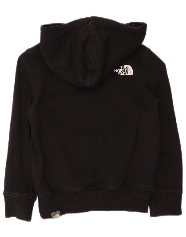 The North Face Boys Crop Grafisk Hoodie Jumper 7-8 år Lille sort bomuld