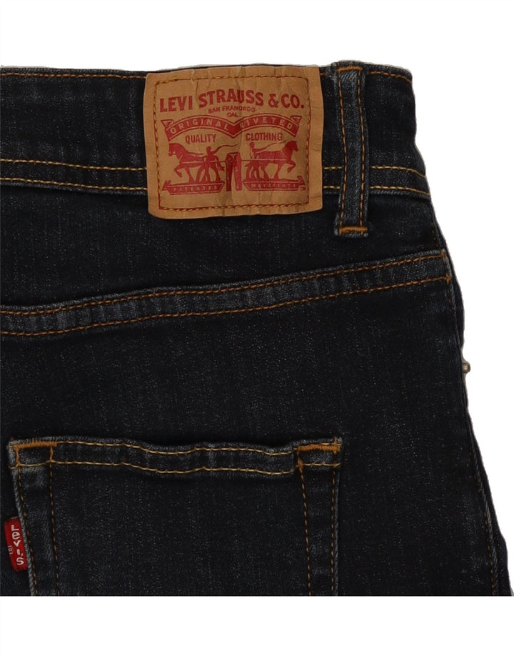 LEVI'S Womens Cropped Jeans W26 L25 Navy Blue Cotton Vintage Levi's and Second-Hand Levi's from Messina Hembry 