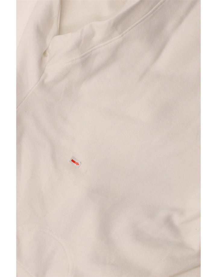 CHAMPION Womens Tracksuit Top Jacket UK 14 Medium White Cotton Vintage Champion and Second-Hand Champion from Messina Hembry 