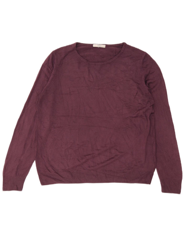 Marks & Spencer Damen-Pullover mit U-Boot-Ausschnitt, UK 18, XL, Lila, Acryl