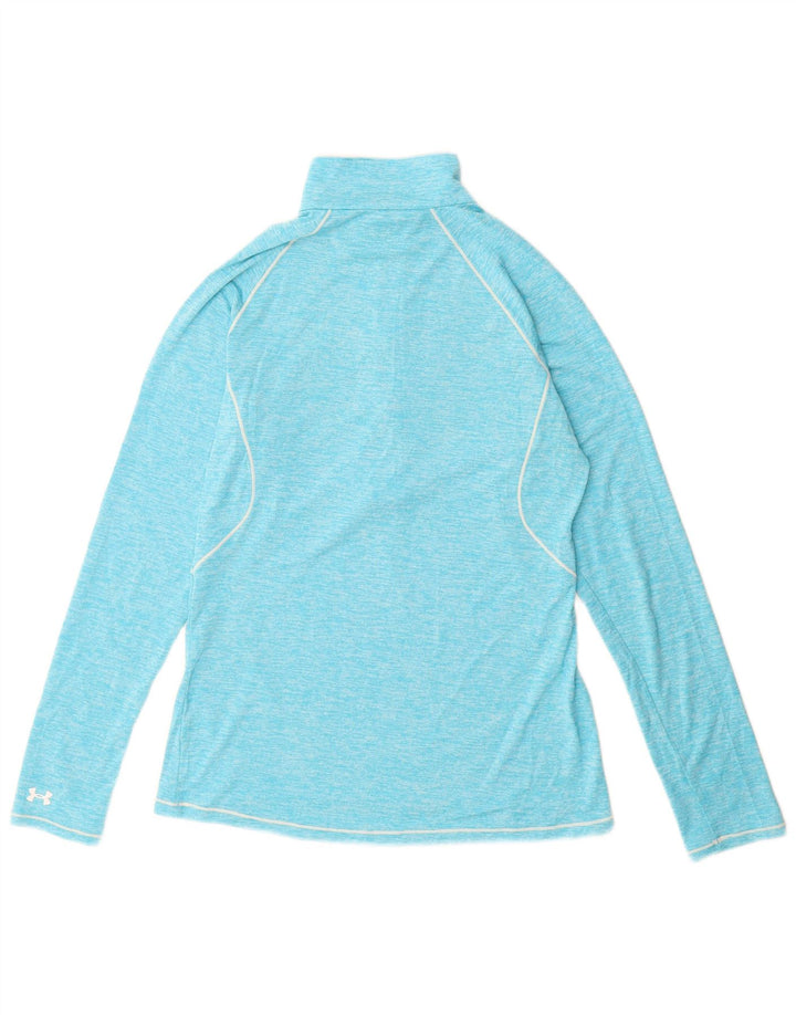Maglia da ginnastica UNDER ARMOUR da donna Heat Gear Pullover UK 12 Blu medio