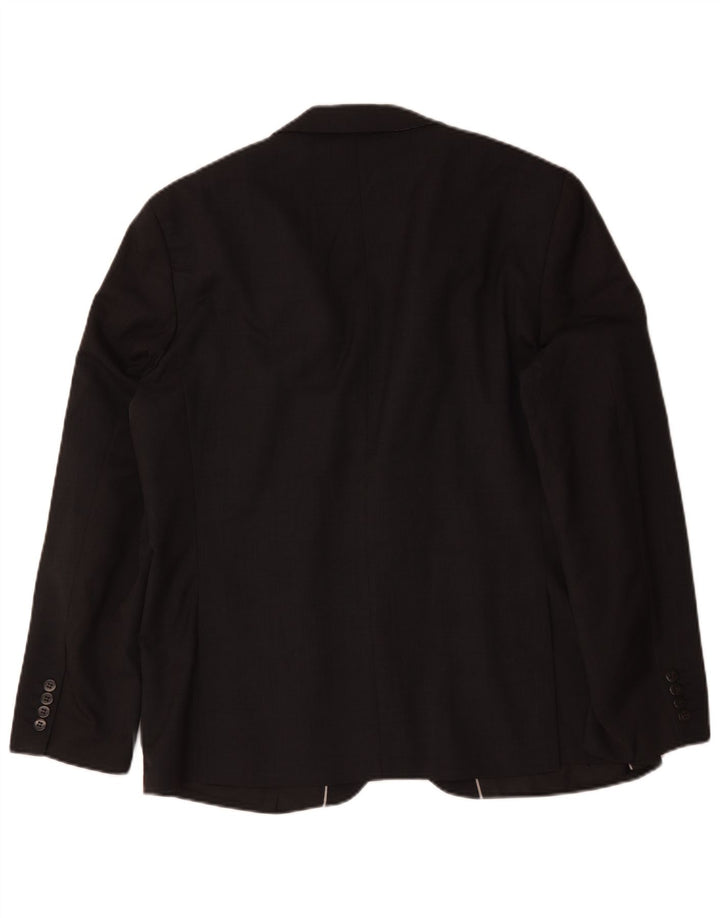 Marks & Spencer Herre Autograph 2 Button Blazer Jacket UK 44 XL Sort Uld
