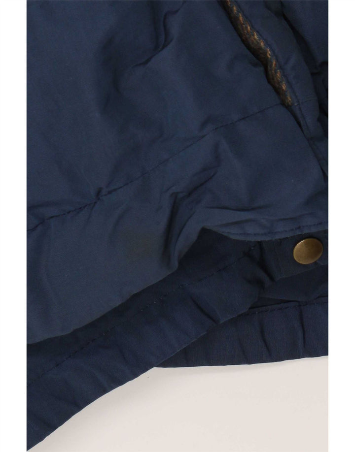 Woolrich Mens Bomber Jacket UK 40 Large Navy Blue Cotton