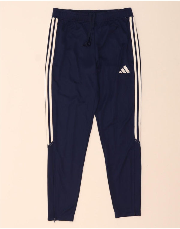 Adidas Mens Aeroready Tracksuit Trousers Medium  Navy Blue Polyester
