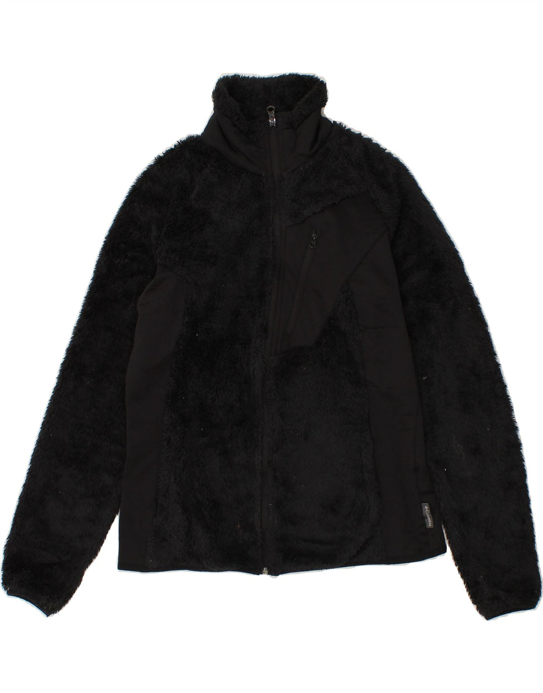 COLUMBIA Womens Fleece Jacket UK 10 Small Black Polyester Vintage Columbia and Second-Hand Columbia from Messina Hembry 