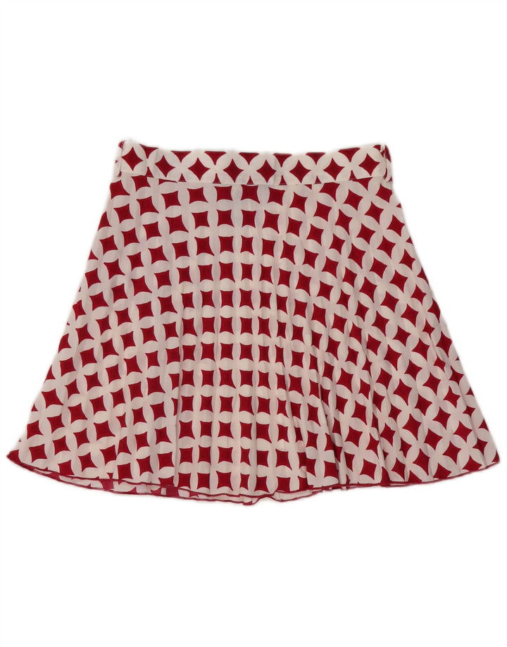 Zara Womens Mini Skirt Medium W28 White Geometric