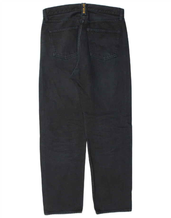 Replay Mens Straight Jeans W32 L30 Black