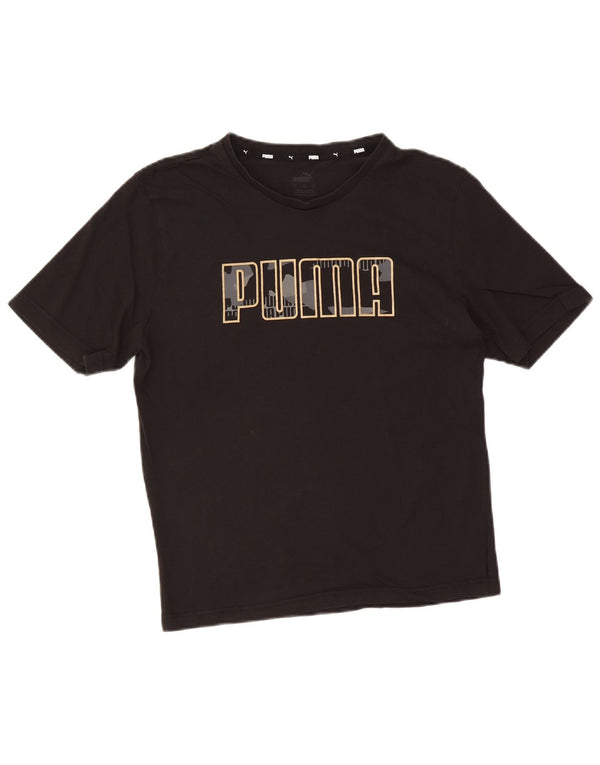Γυναικείο γραφικό μπλουζάκι Puma Top UK 14 Medium Black