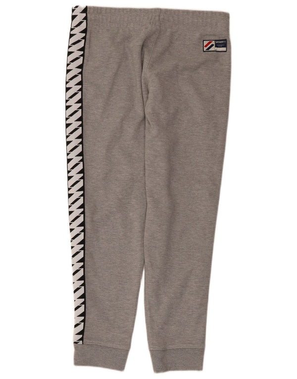 Pantaloni da tuta da uomo con grafica Superdry Joggers grigio medio color block