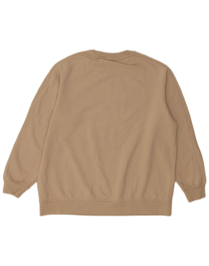 Marks & Spencer Mens Graphic Sweatshirt Jumper Medium Beige Cotton