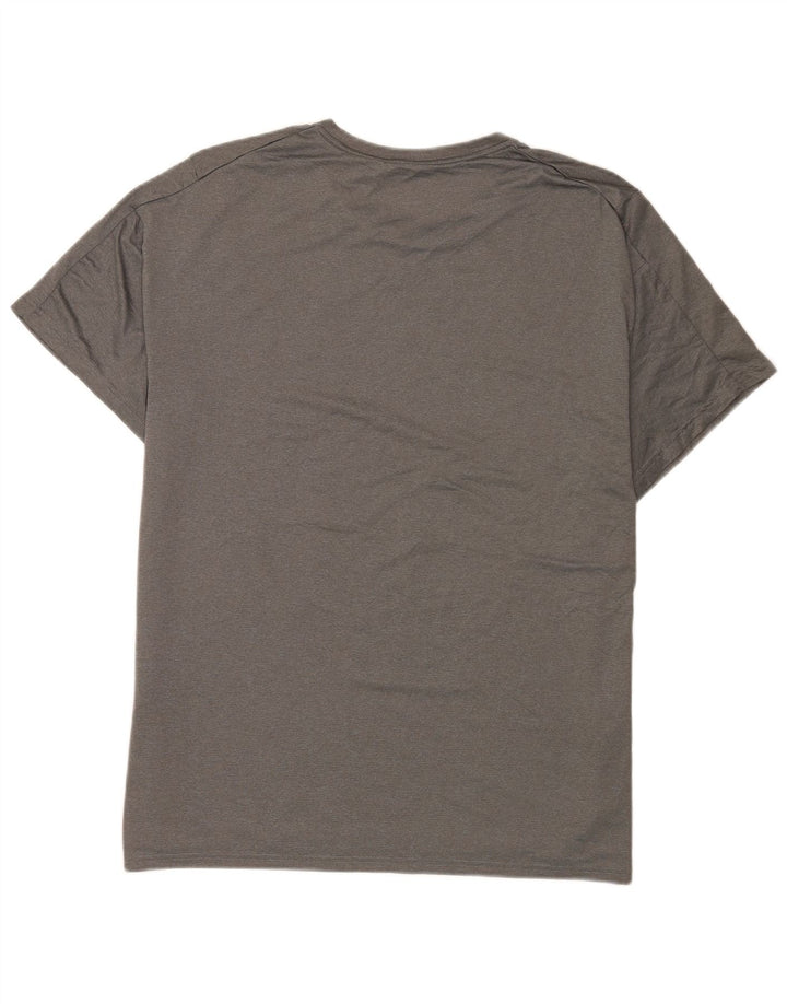 Nike Mens Dri Fit T-Shirt Top XL Grey Flecked Polyester