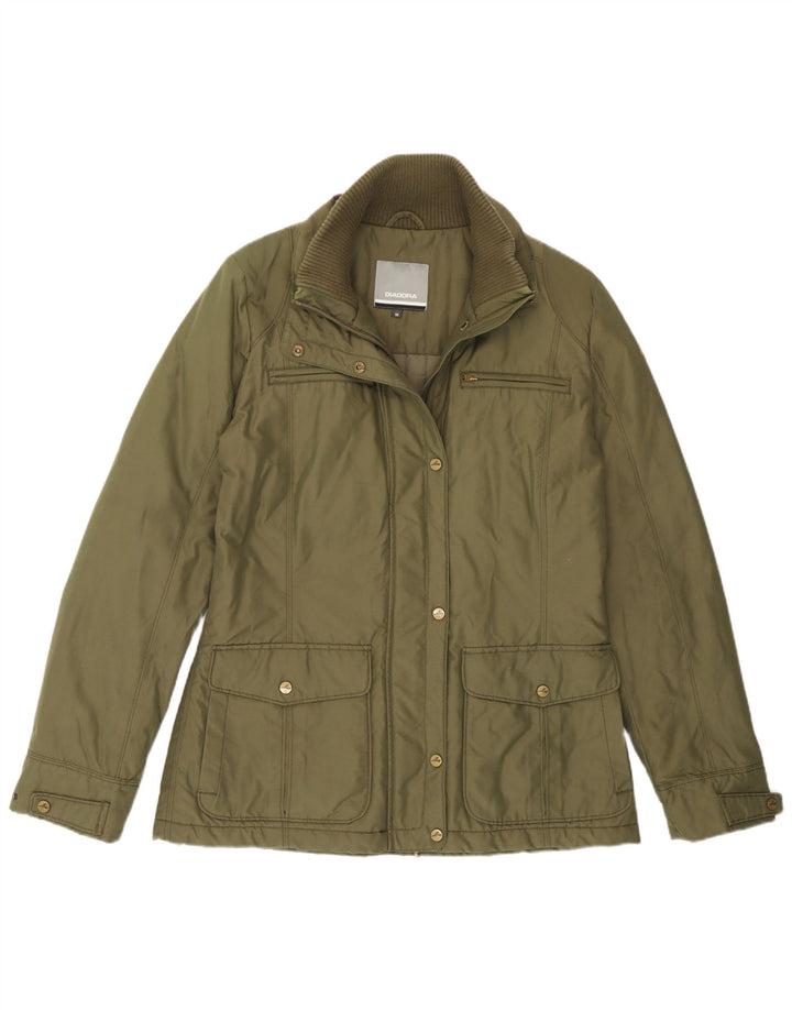 Diadora Womens Utility Jacket UK 14 Medium Khaki Cotton