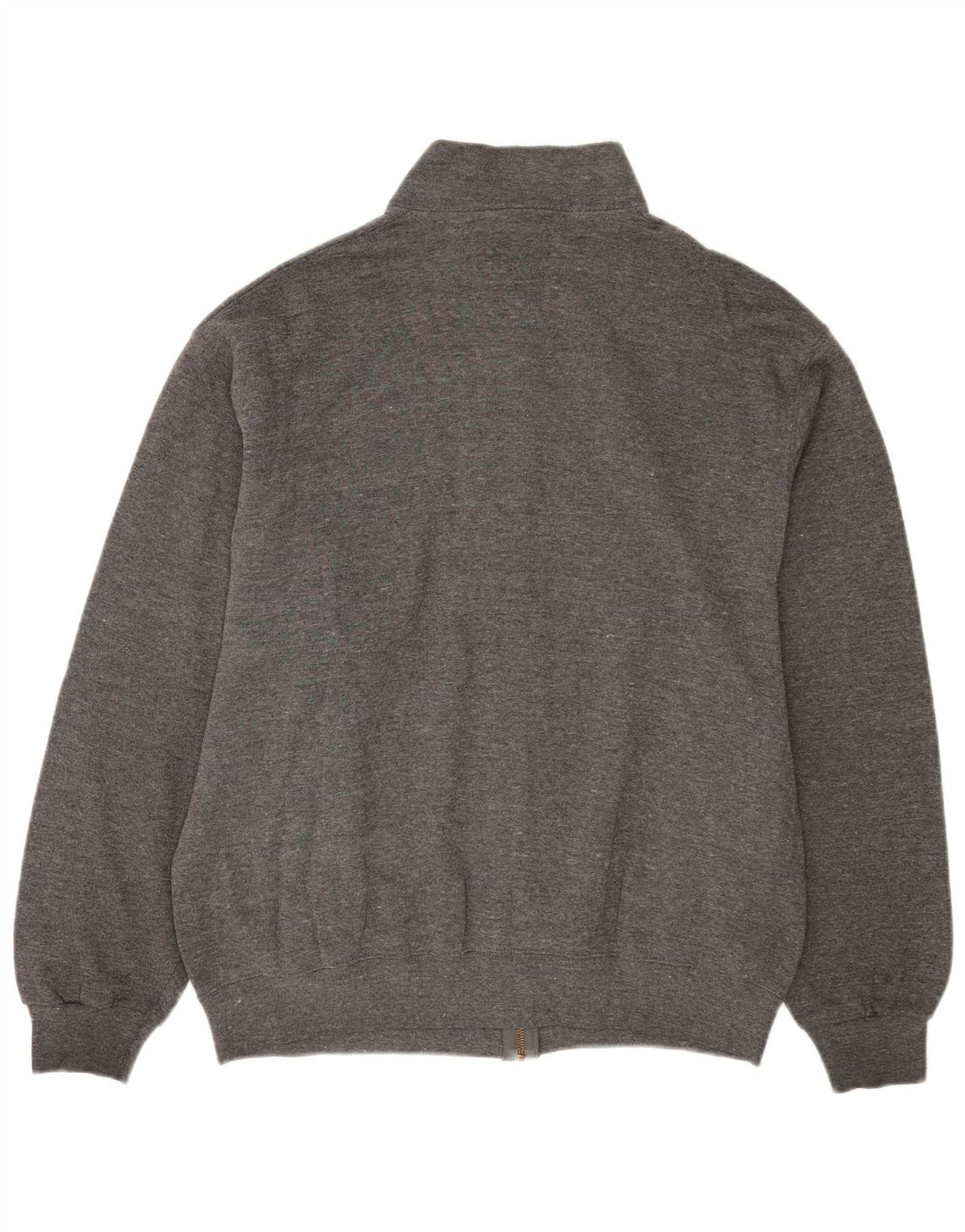 Champion Mens Tracksuit Top Jacket Large Grey Flecked Cotton